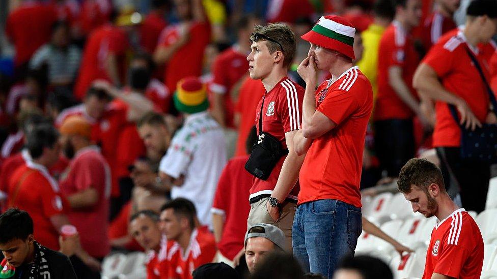 Wales fans in Lyon