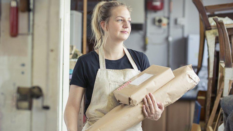 Woman at work