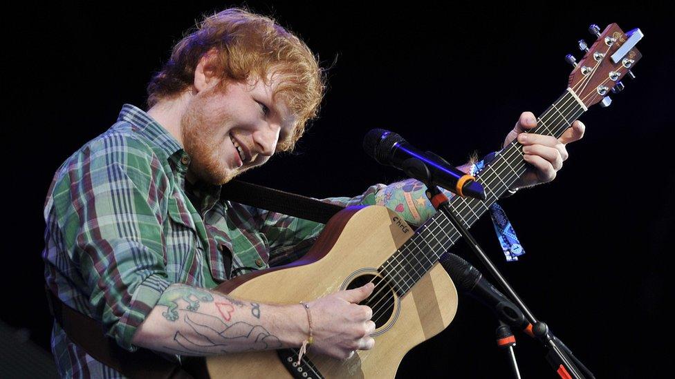 Ed Sheeran tops PPL s most played artists in 2015 list BBC News