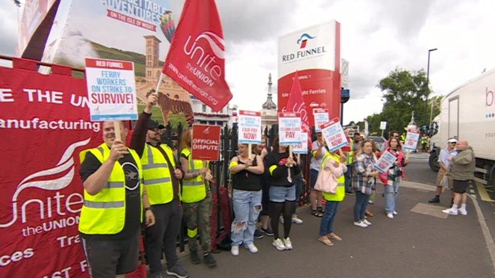 Red Funnel strike