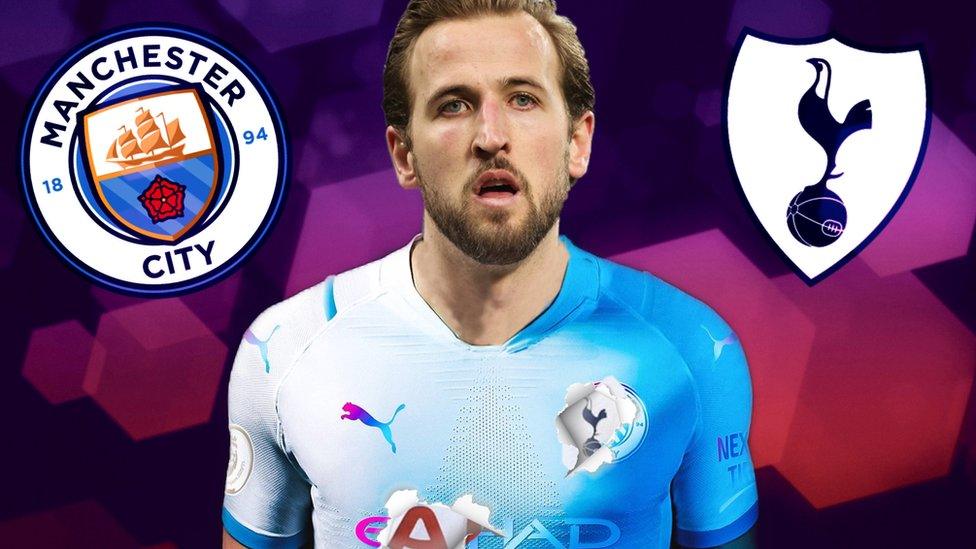 Harry Kane in a City shirt.