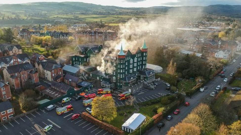 Metropole Hotel from the air