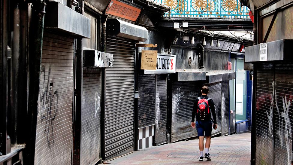 Empty shops in Newport