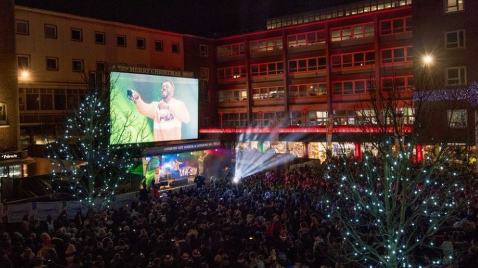 Coventry Christmas light switch-on event