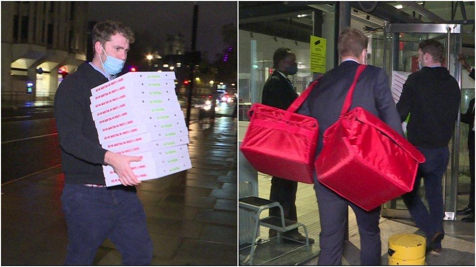 Pizza delivered to BEIS