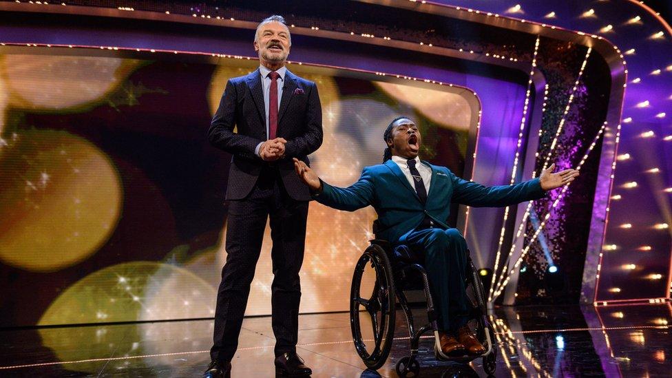 Graham Norton and Ade Adepitan