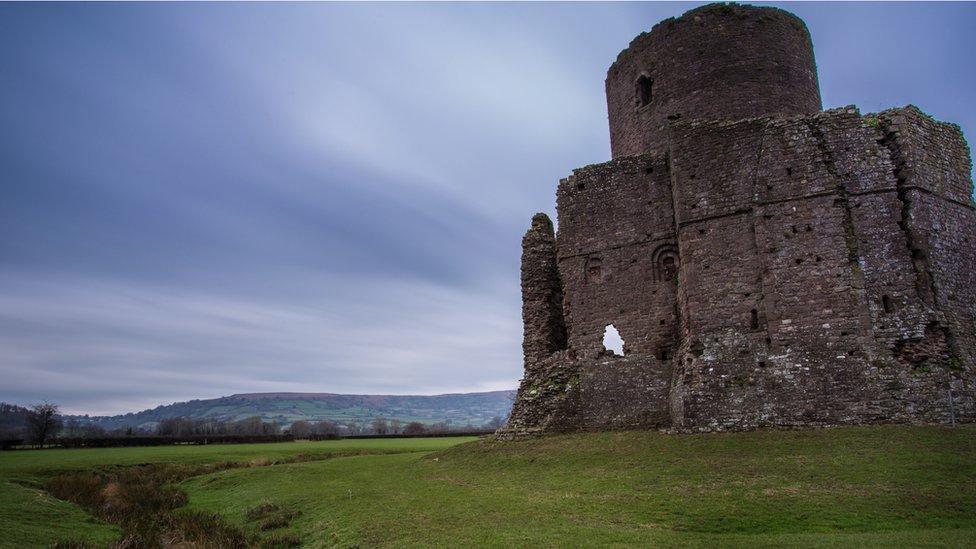 Tretower Castle near Crickhowell