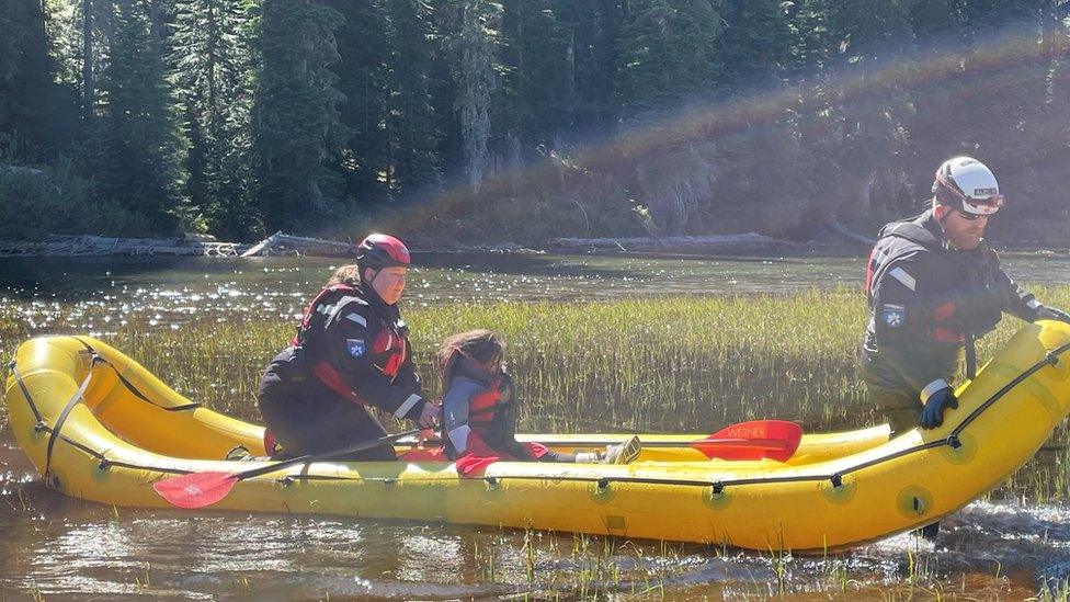 The little girl in the boat