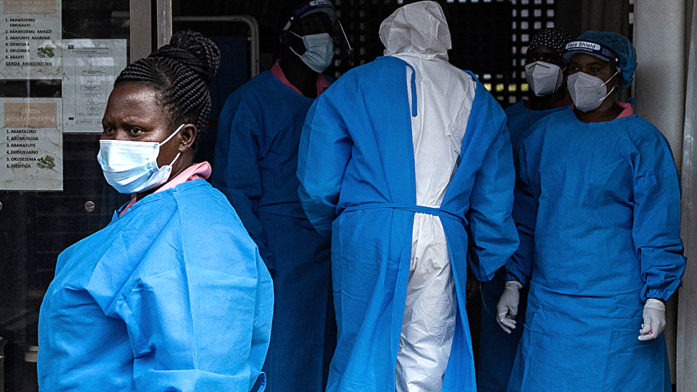 Medics at Mubende Regional Referral Hospital in Uganda -24 September 2022