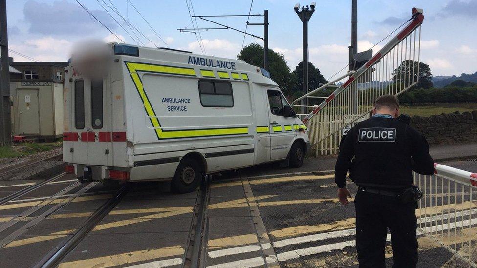 The decommissioned ambulance