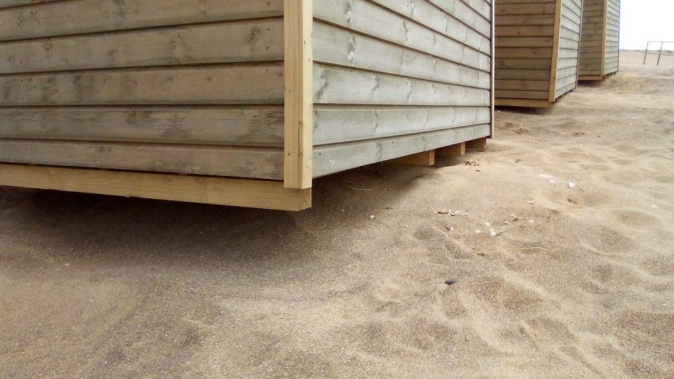 Beach huts