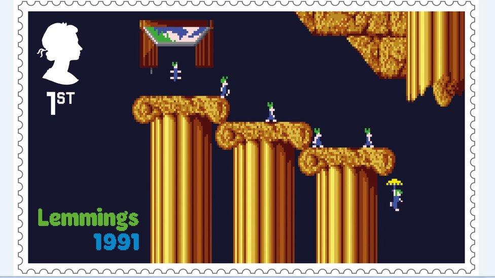 Lemmings stamp