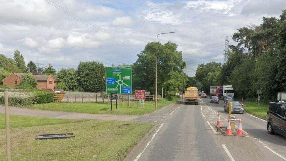 A5 in Hinckley, Leicestershire