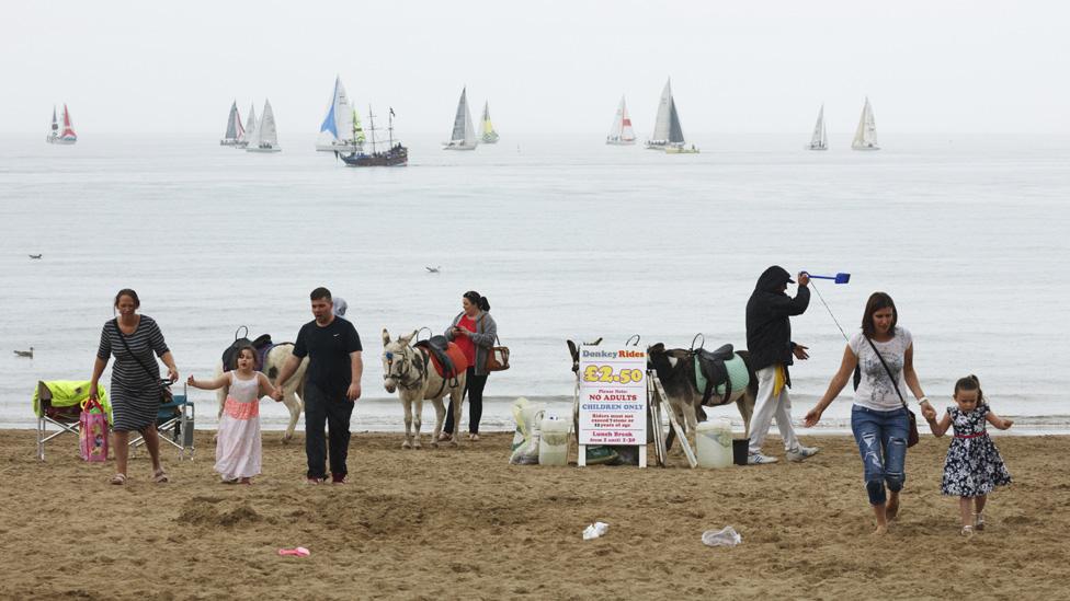 People on a beach