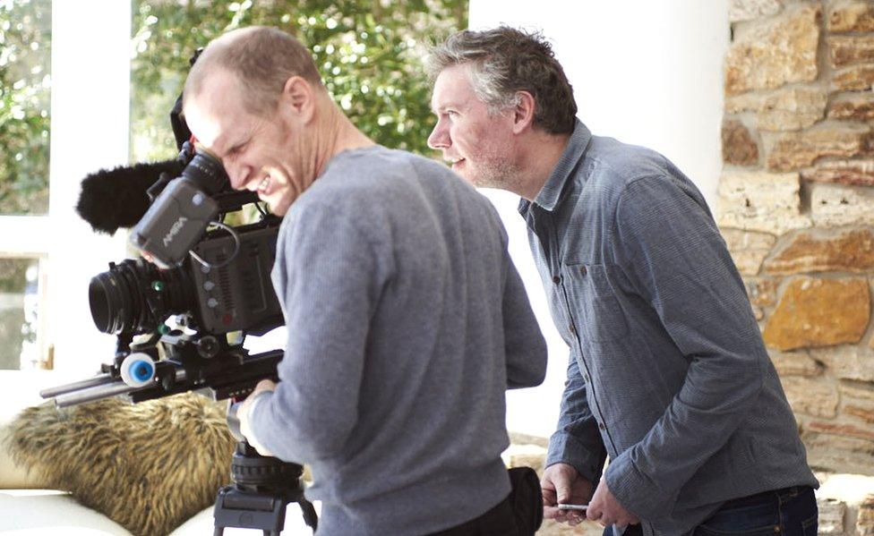 Director of photography, Nelson Hume and director Kevin Macdonald