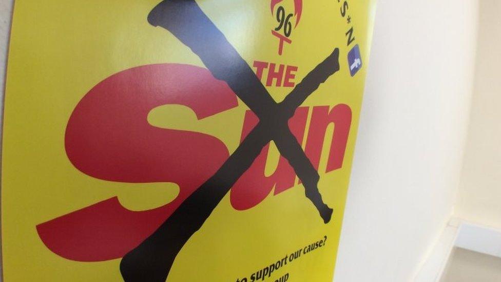 Poster for campaign against The Sun in Liverpool