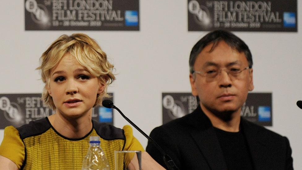 Carey Mulligan and Kazuo Ishiguro