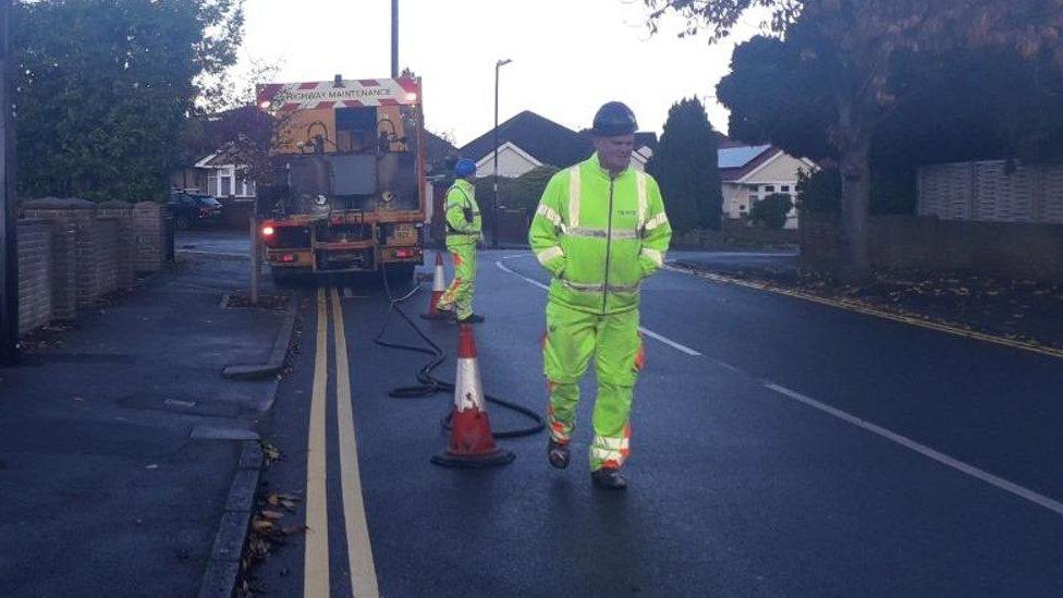 Worker in high-vis jacket