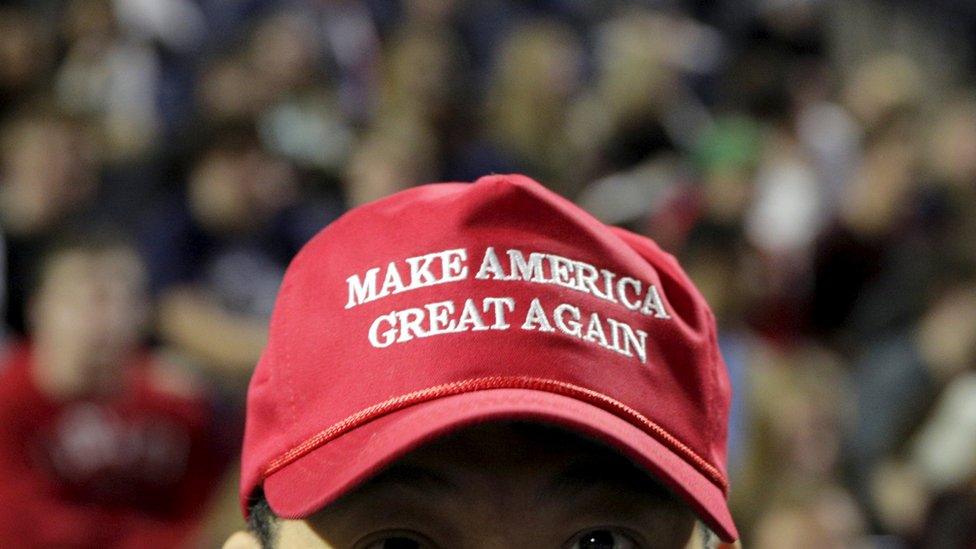 Trump supporter's cap