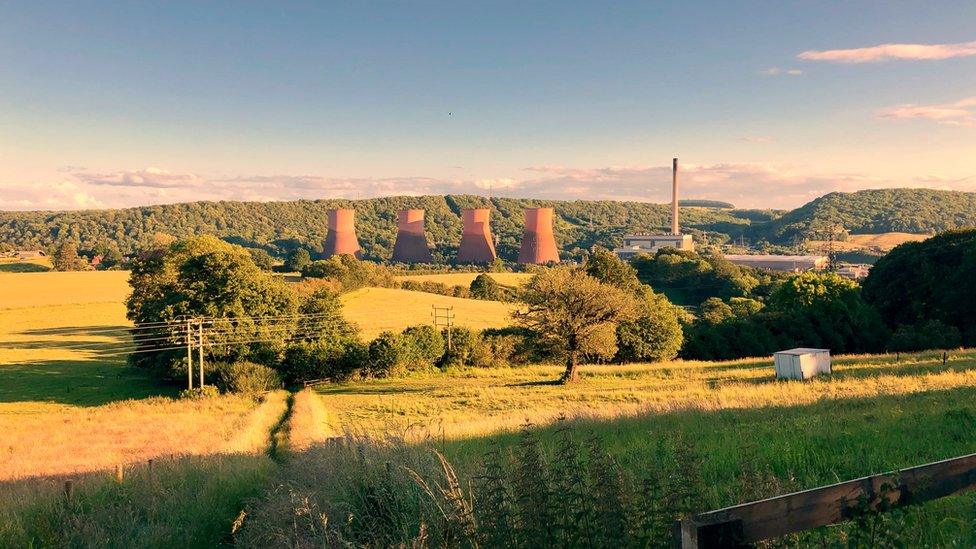 Ironbridge Power Station from Coalbrookdale