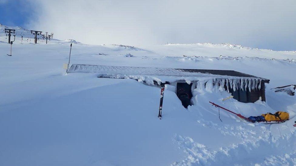 Snow at Glencoe Mountain snowsports centre