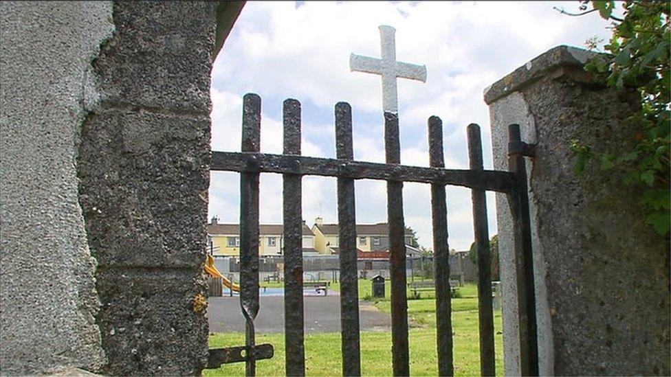 The burial site at Tuam mother and baby home in County Galway