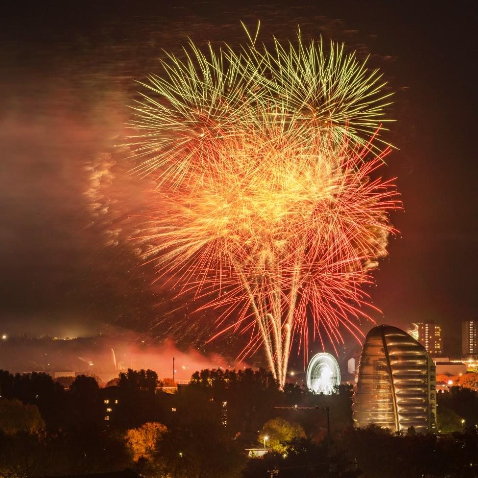 Diwali fireworks in Leicester 2022