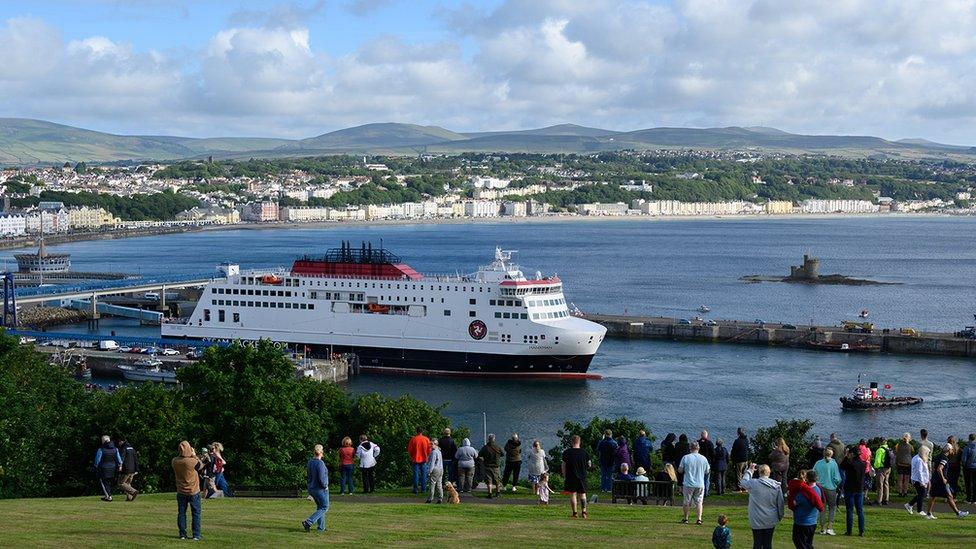 Manxman berthed at King Edward VIII Pier