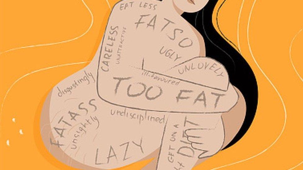 An illustration on Body shaming