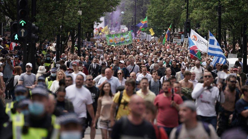 Thousands march in London