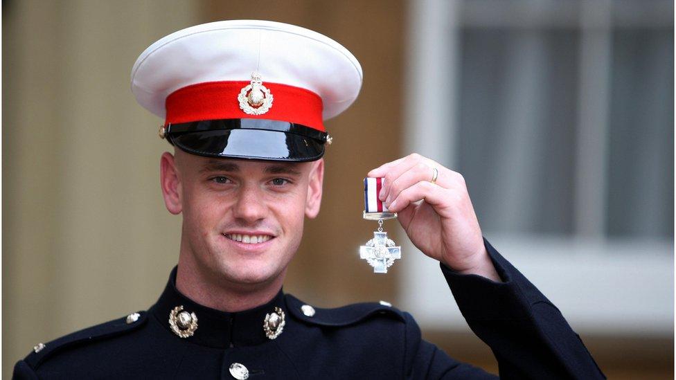 Royal Marine soldier Corporal John Thompson