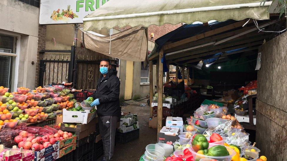 fruit and vegetable stall