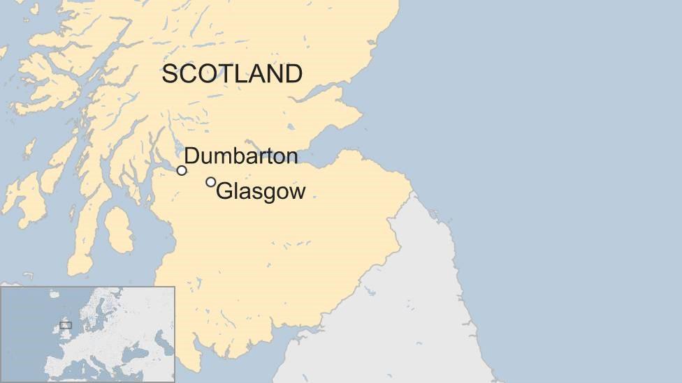 Map of Dumbarton