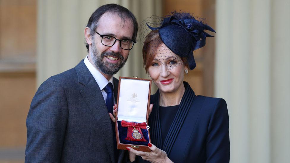 JK Rowling with husband Neil Murray