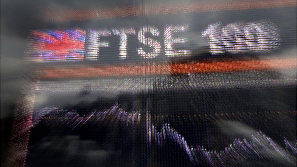 FTSE 100 sign