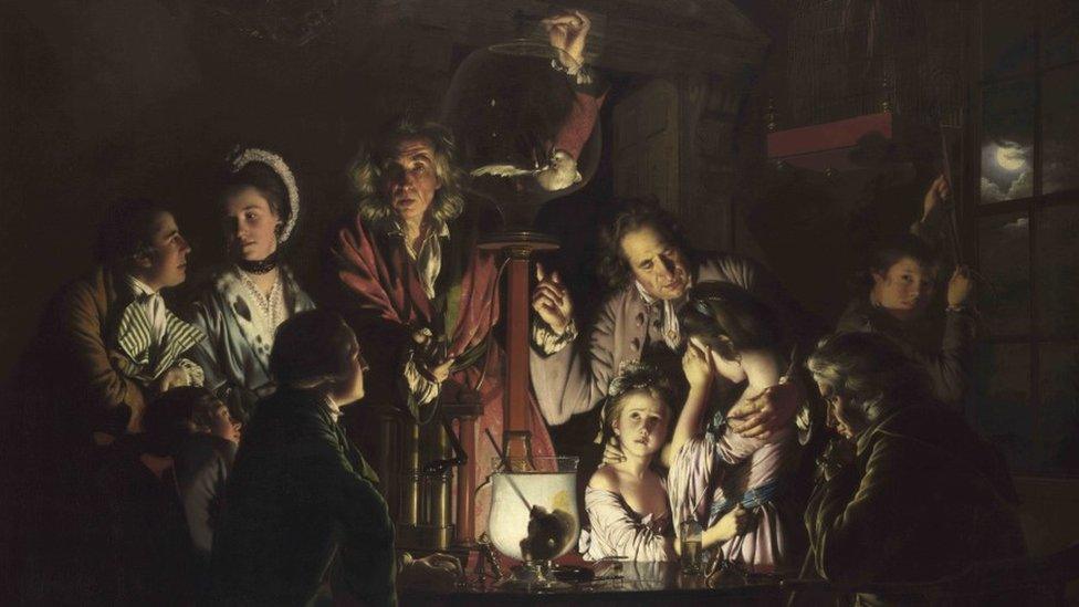 Joseph Wright's An Experiment On A Bird In The Air Pump (1768)