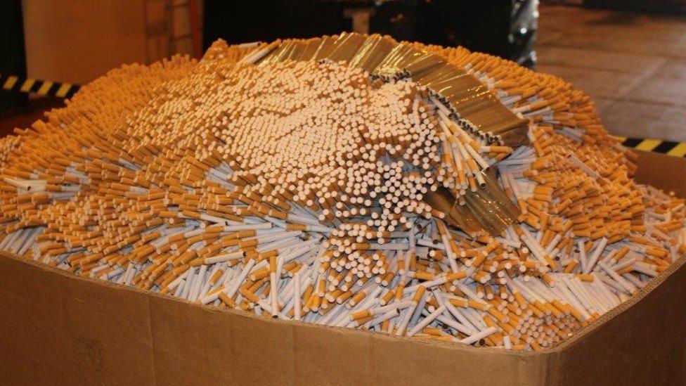 Seized cigarettes