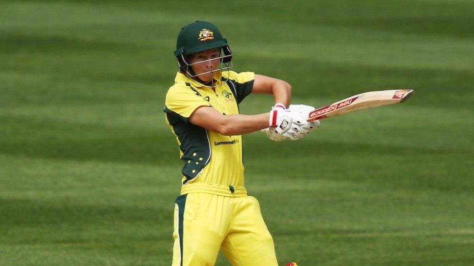 Meg Lanning of Australia batting