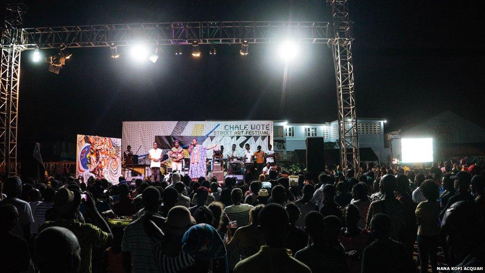 Musicians at the Chale Wote Festiva