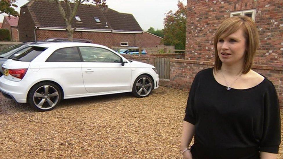 Kirsty King with her Audi A1