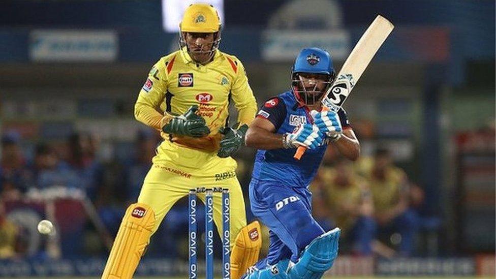 Rishabh Pant of the Delhi Capitals bats during the Indian Premier League IPL Qualifier Final match between the Delhi Capitals and the Chennai Super Kings at ACA-VDCA Stadium on May 10, 2019 in Visakhapatnam, India