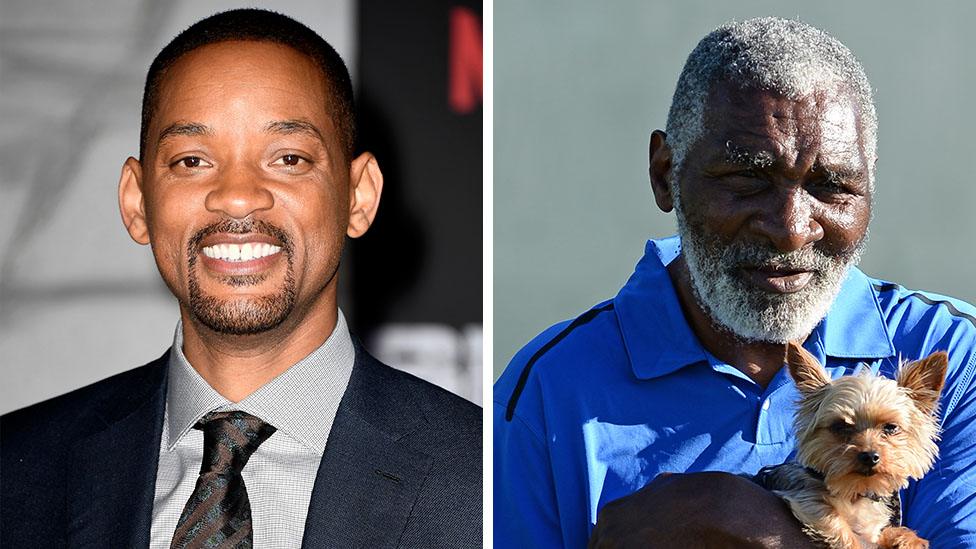 Composite image of Will Smith and Richard Williams