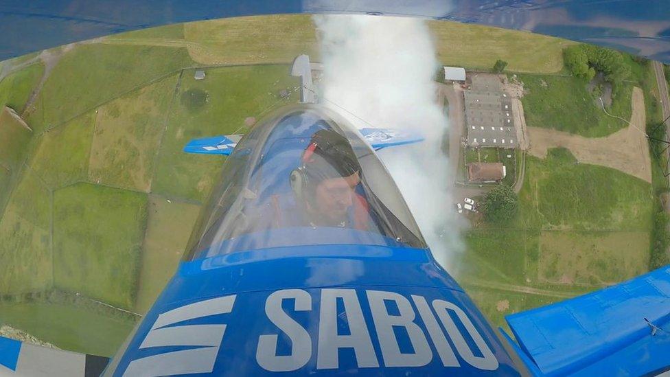 Rich Goodwin flying at Cosford