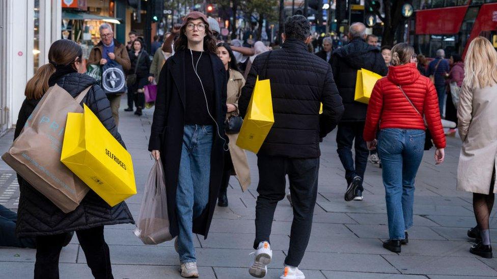 Shoppers in the UK