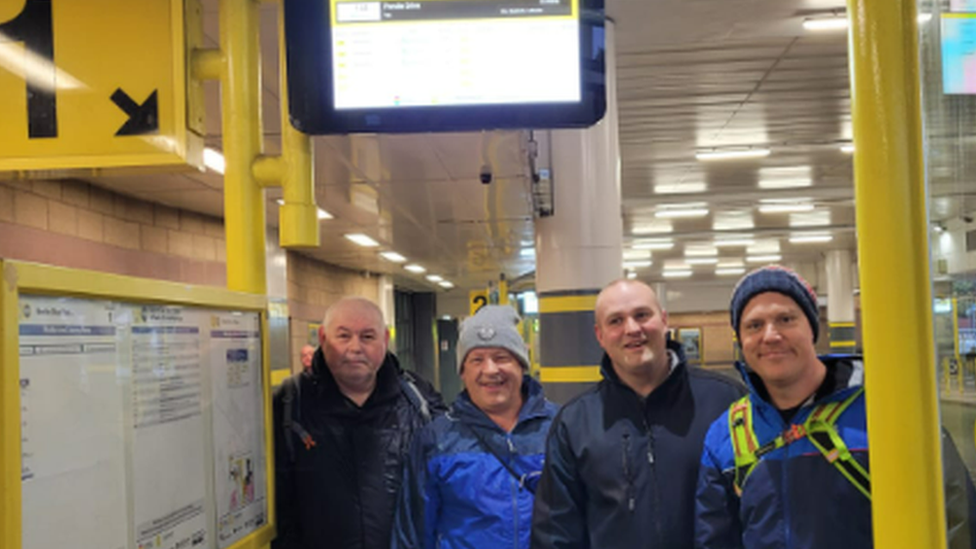 Neil Atherton with colleagues and supporters