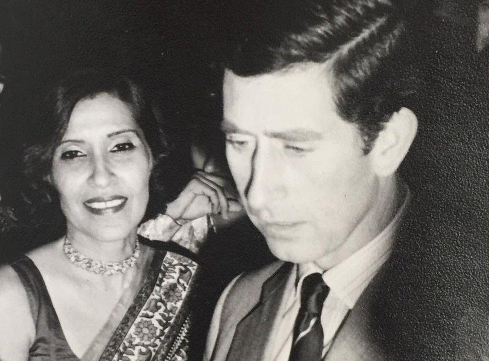 Gulshan Ewing with Prince Charles