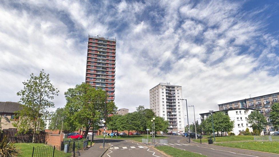 Two Muirhouse high rise flats