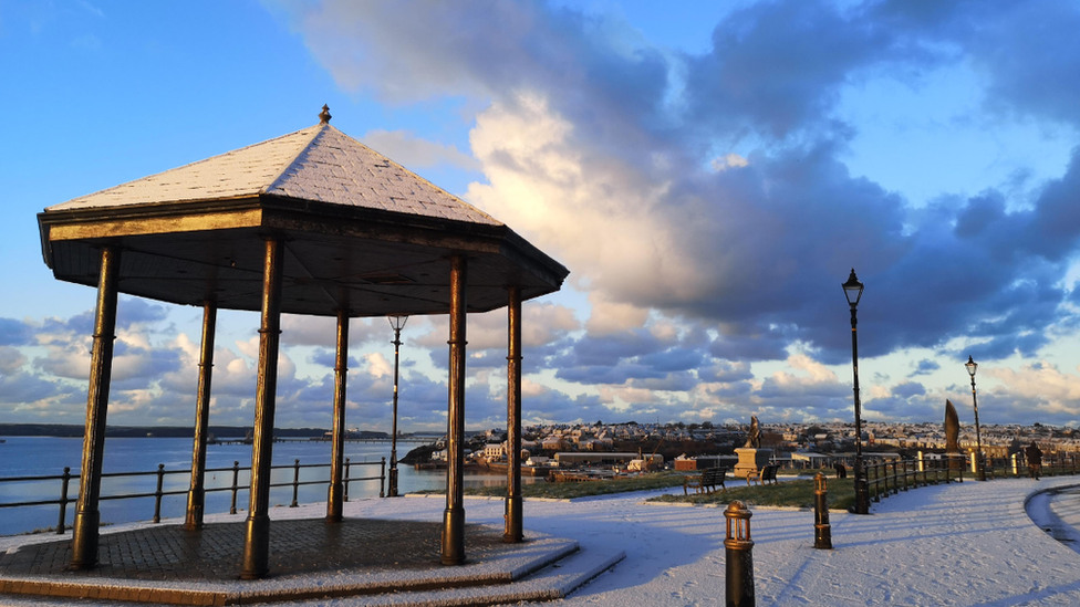 Milford Haven in snow