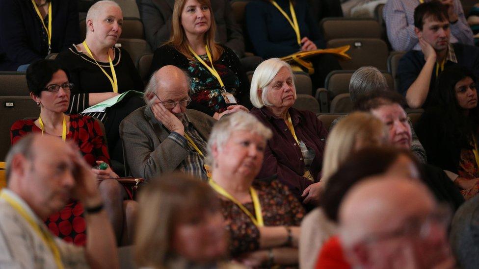 Delegates at the Scottish Lib Dem conference