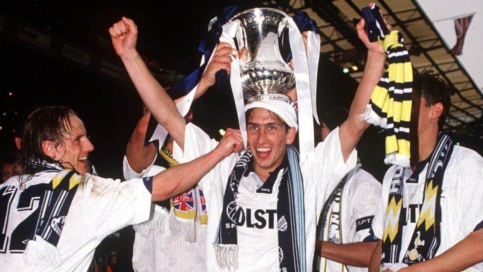 Justin Edinburgh won the FA Cup with Tottenham in 1991